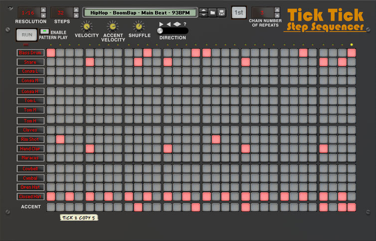 free drum step sequencer