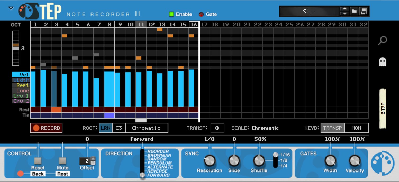 Step Note Recorder Pitch Sequencer Shop Reason Studios