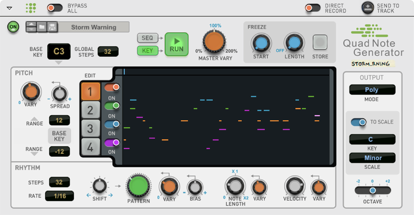 REQ: Reason RE Reason Studios Quad Note Generator screenshot REQ: Reason RE Reason Studios Quad Note Generator screenshot